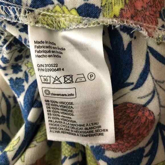 H&M Women's Short Sleeve Shift Floral Dress Size 8 - Picture 9 of 10